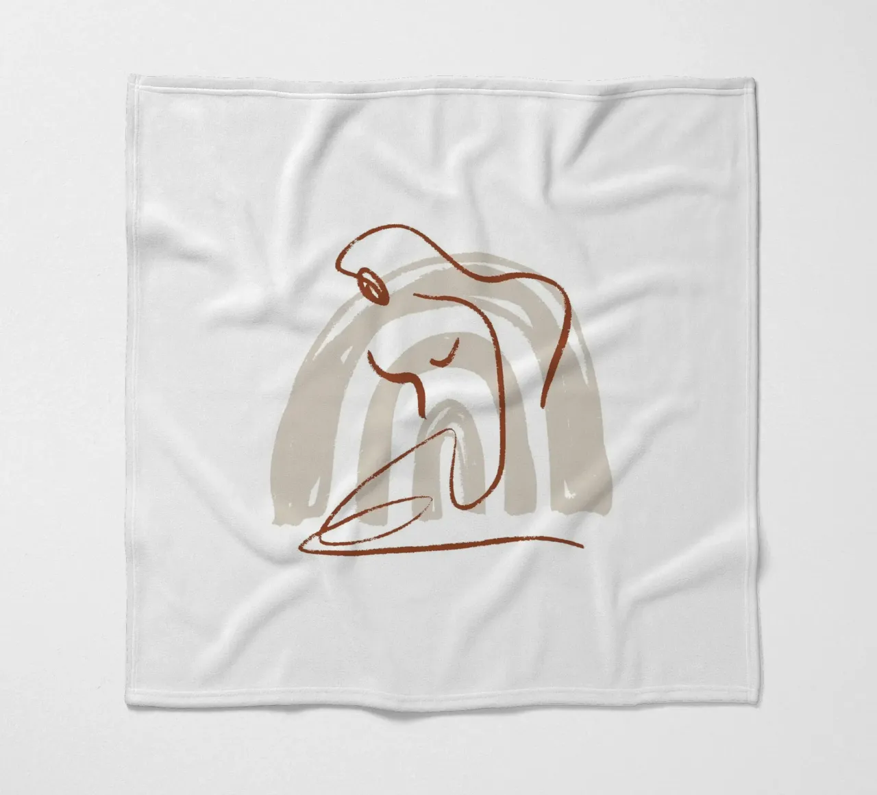 Calm Line No 09 coperta in pile da treechild