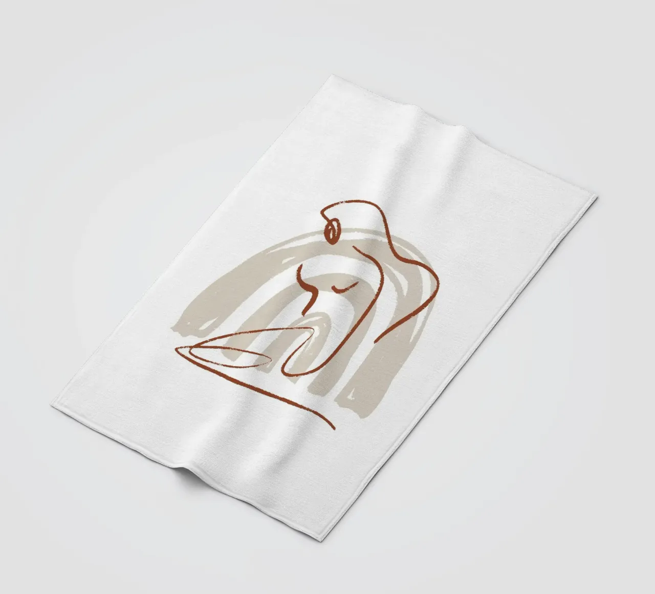 Calm Line No 09 coperta in pile da treechild