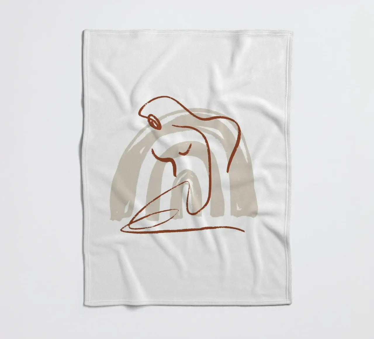 Calm Line No 09 coperta in pile da treechild