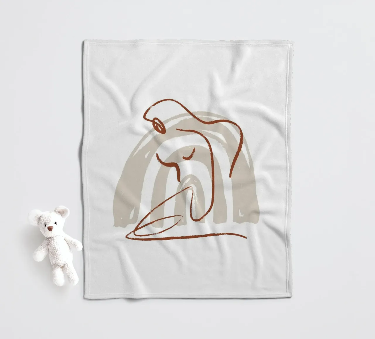 Calm Line No 09 coperta in pile da treechild