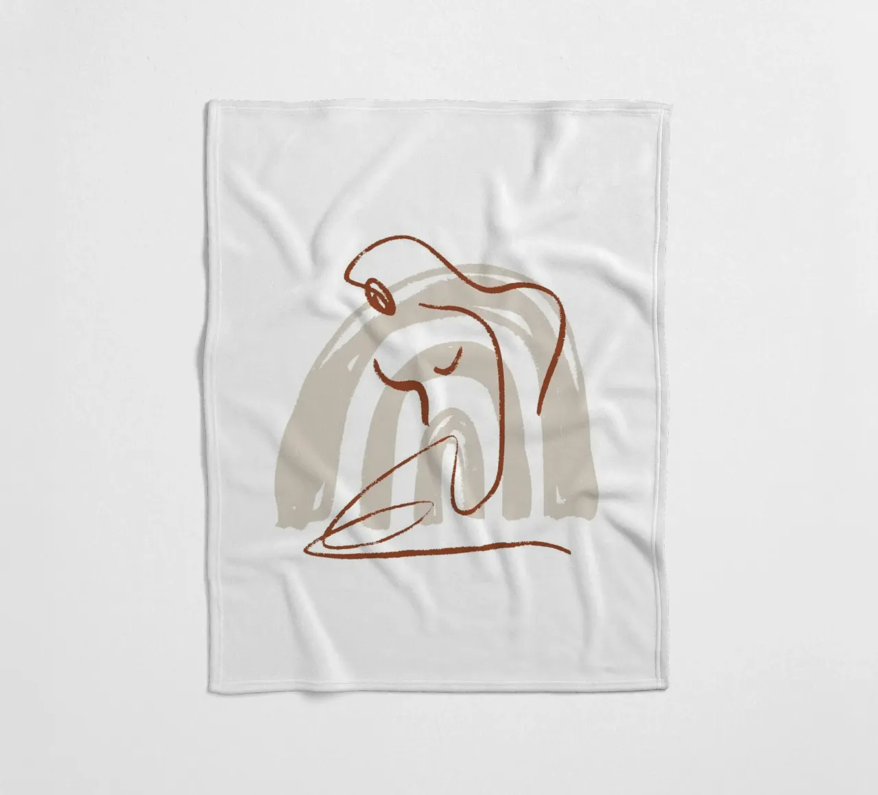 Calm Line No 09 coperta in pile da treechild