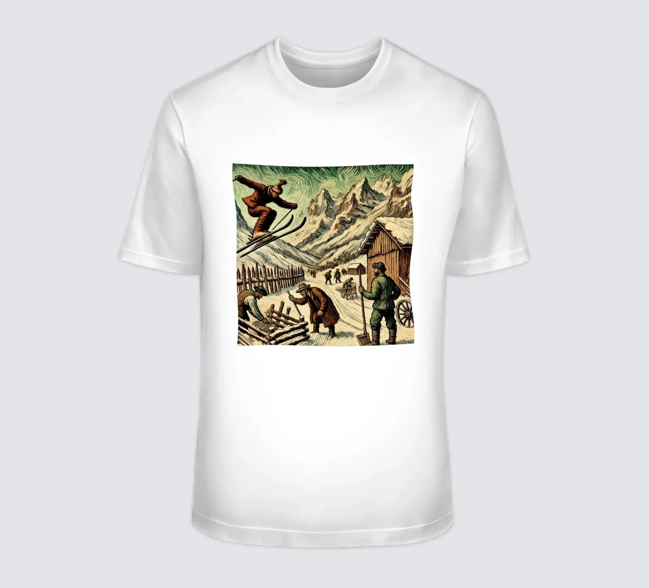 Alpine Grandpa t-shirt da Vintage Van Gogh