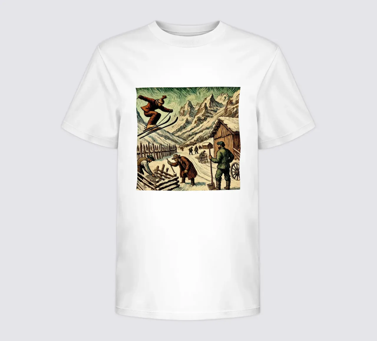 Alpine Grandpa kids t-shirt by Vintage Van Gogh