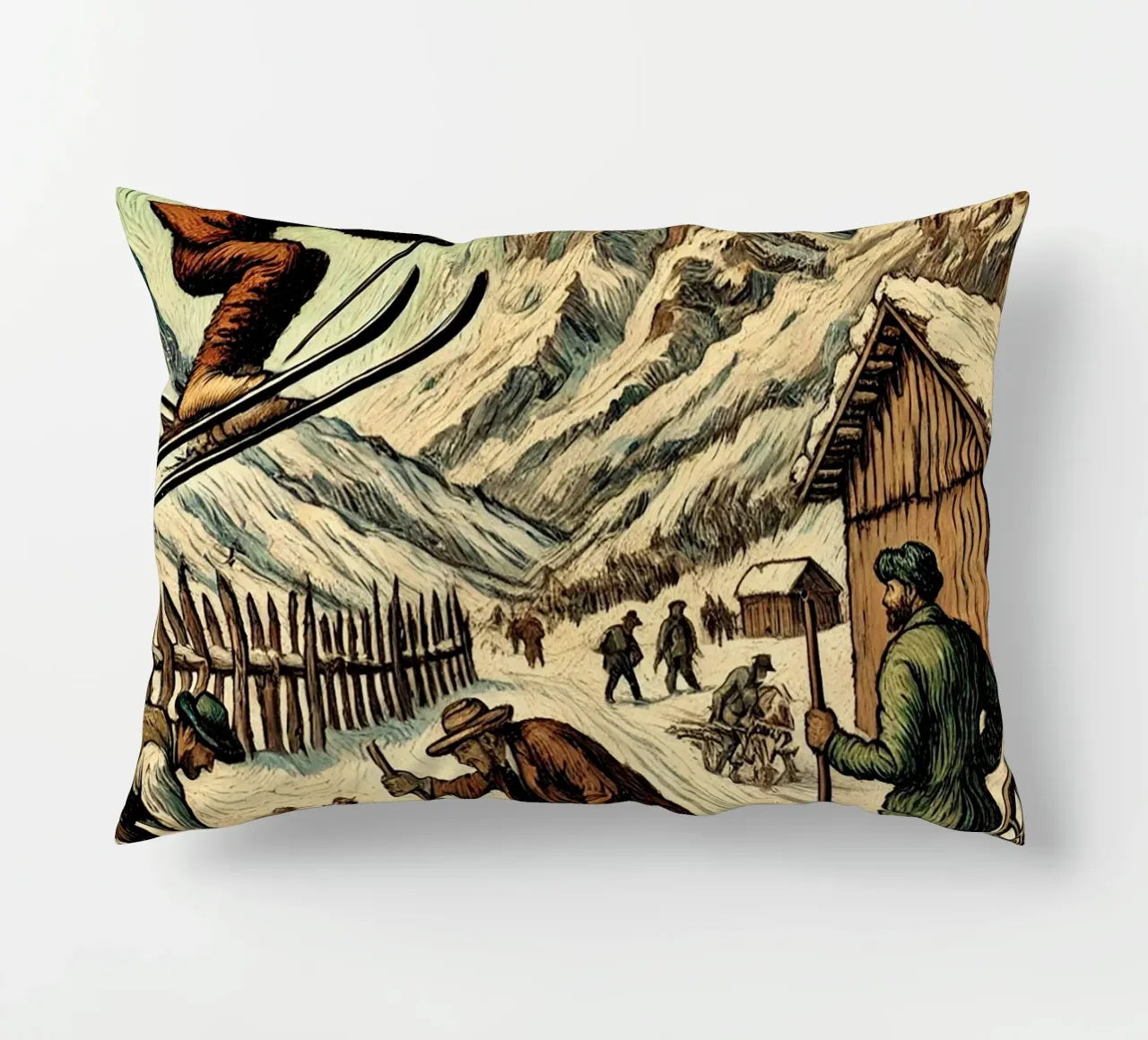 Alpine Grandpa cuscino da Vintage Van Gogh