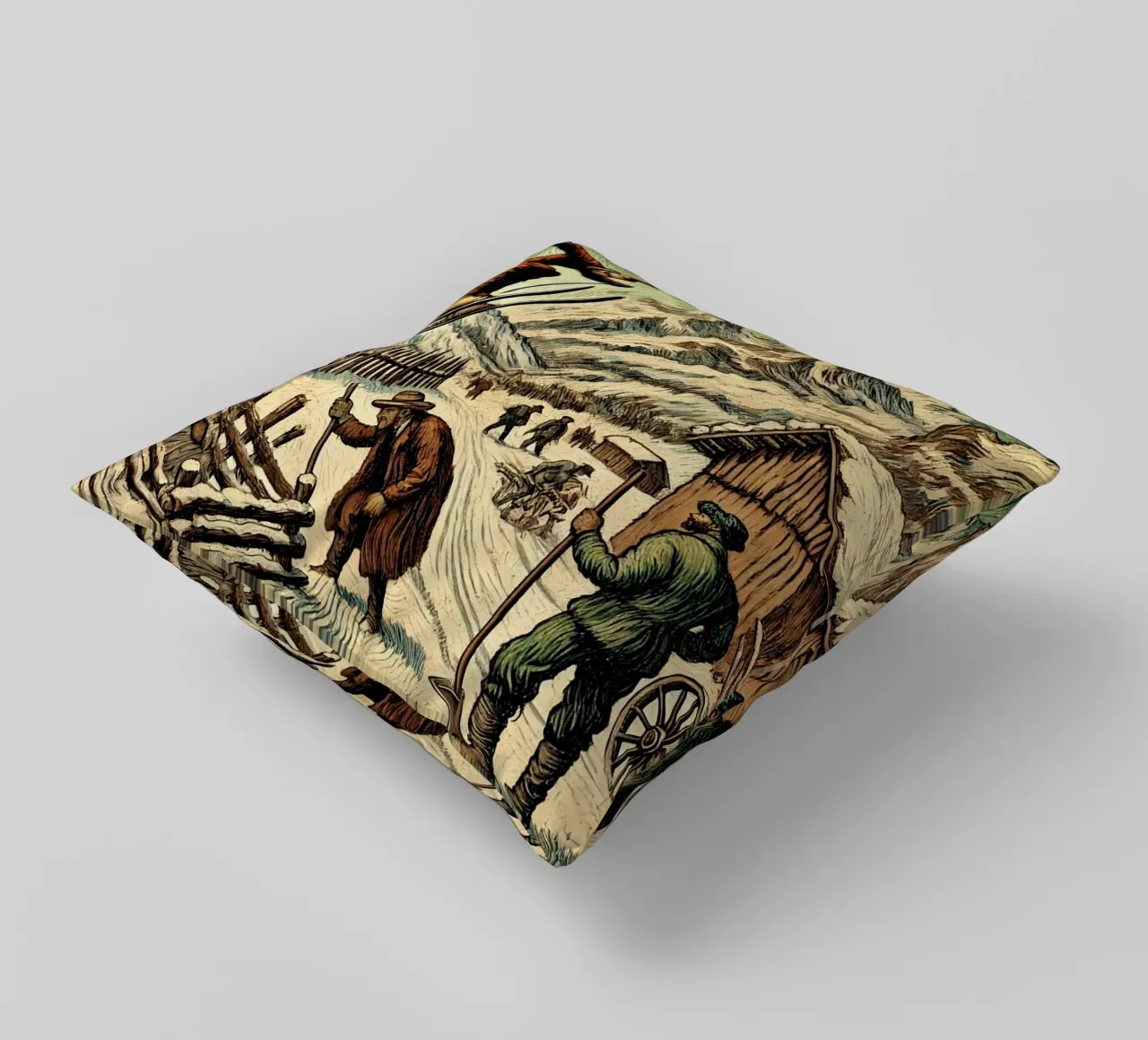 Alpine Grandpa cuscino da Vintage Van Gogh