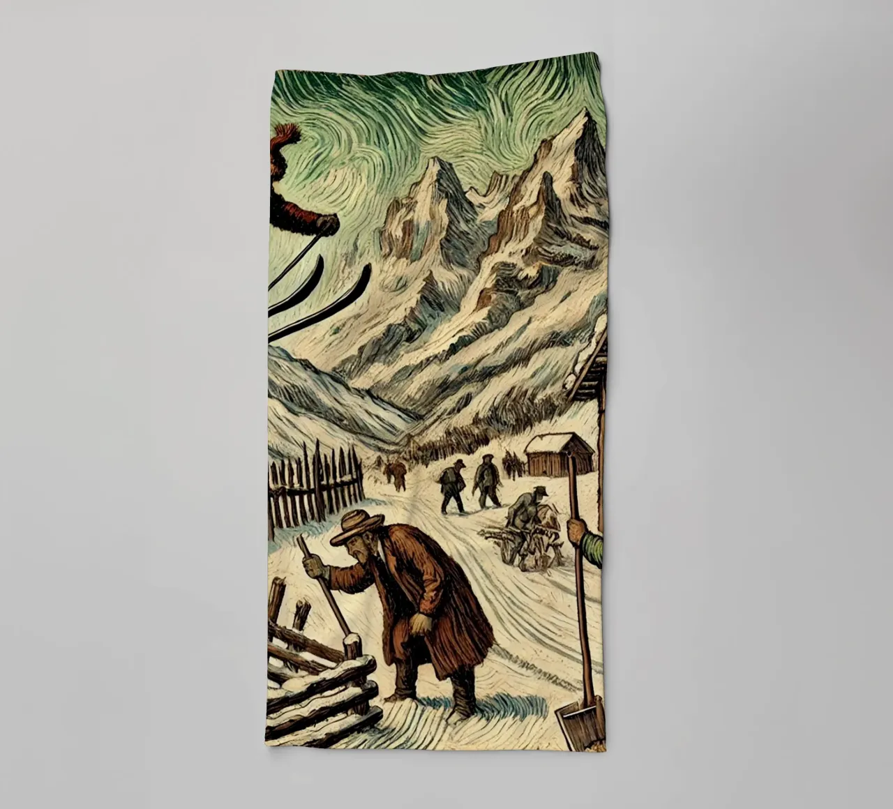 Alpine Grandpa asciugamano da bagno da Vintage Van Gogh