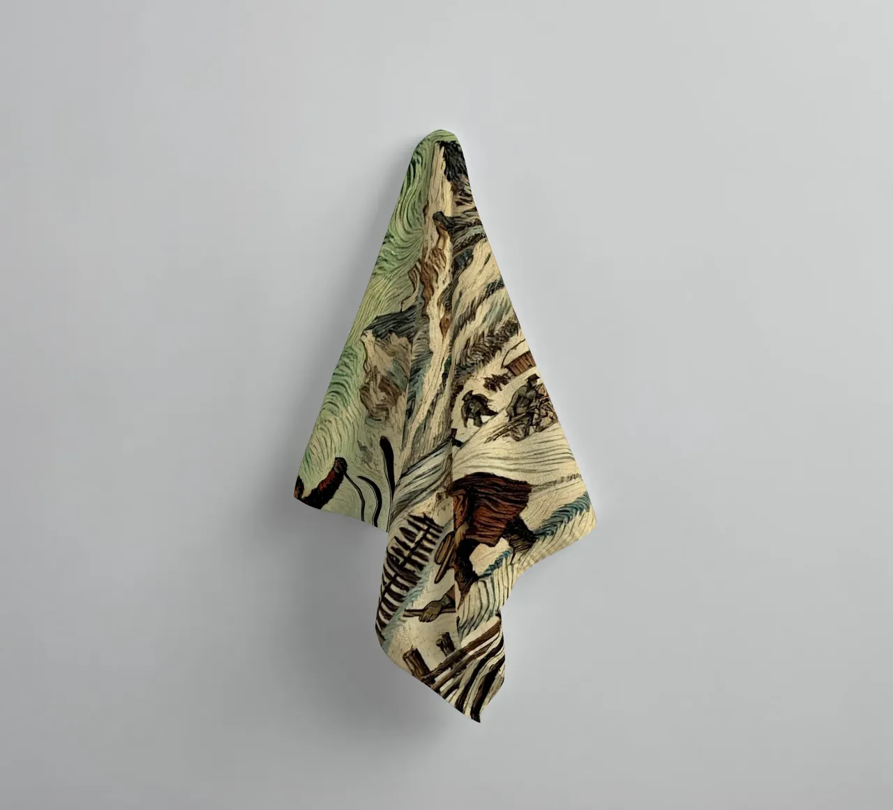 Alpine Grandpa asciugamano da bagno da Vintage Van Gogh