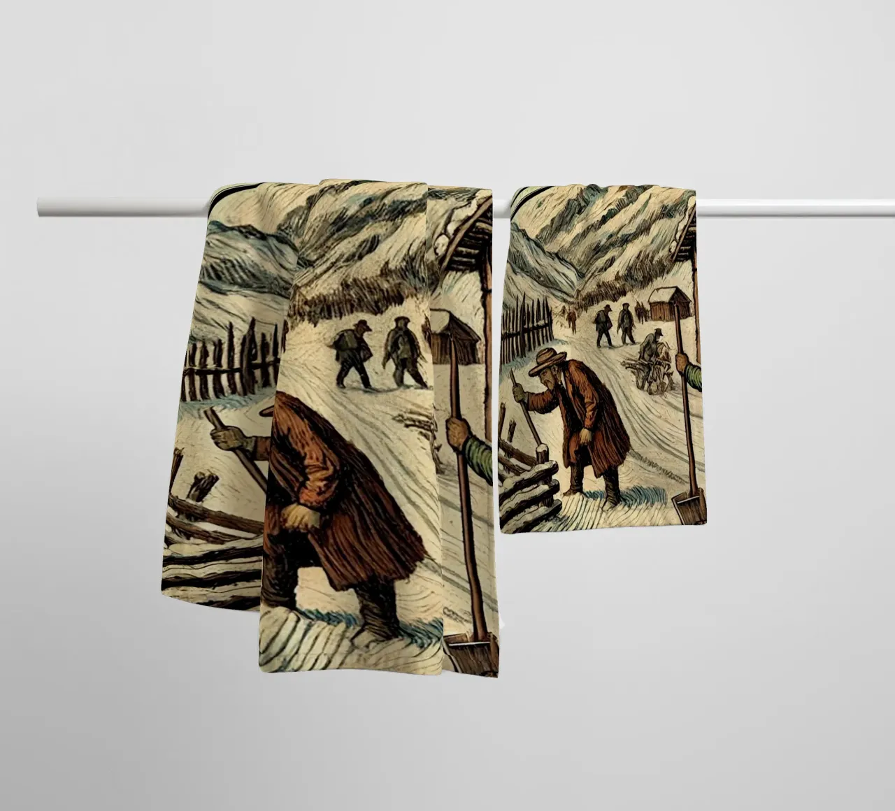Alpine Grandpa asciugamano da bagno da Vintage Van Gogh