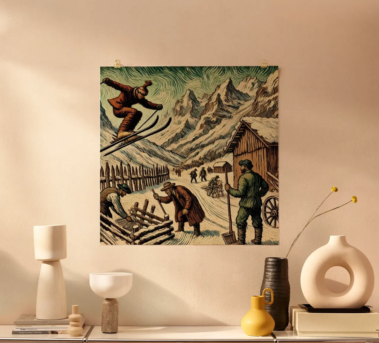 Alpine Grandpa carta hahnemühle da Vintage Van Gogh