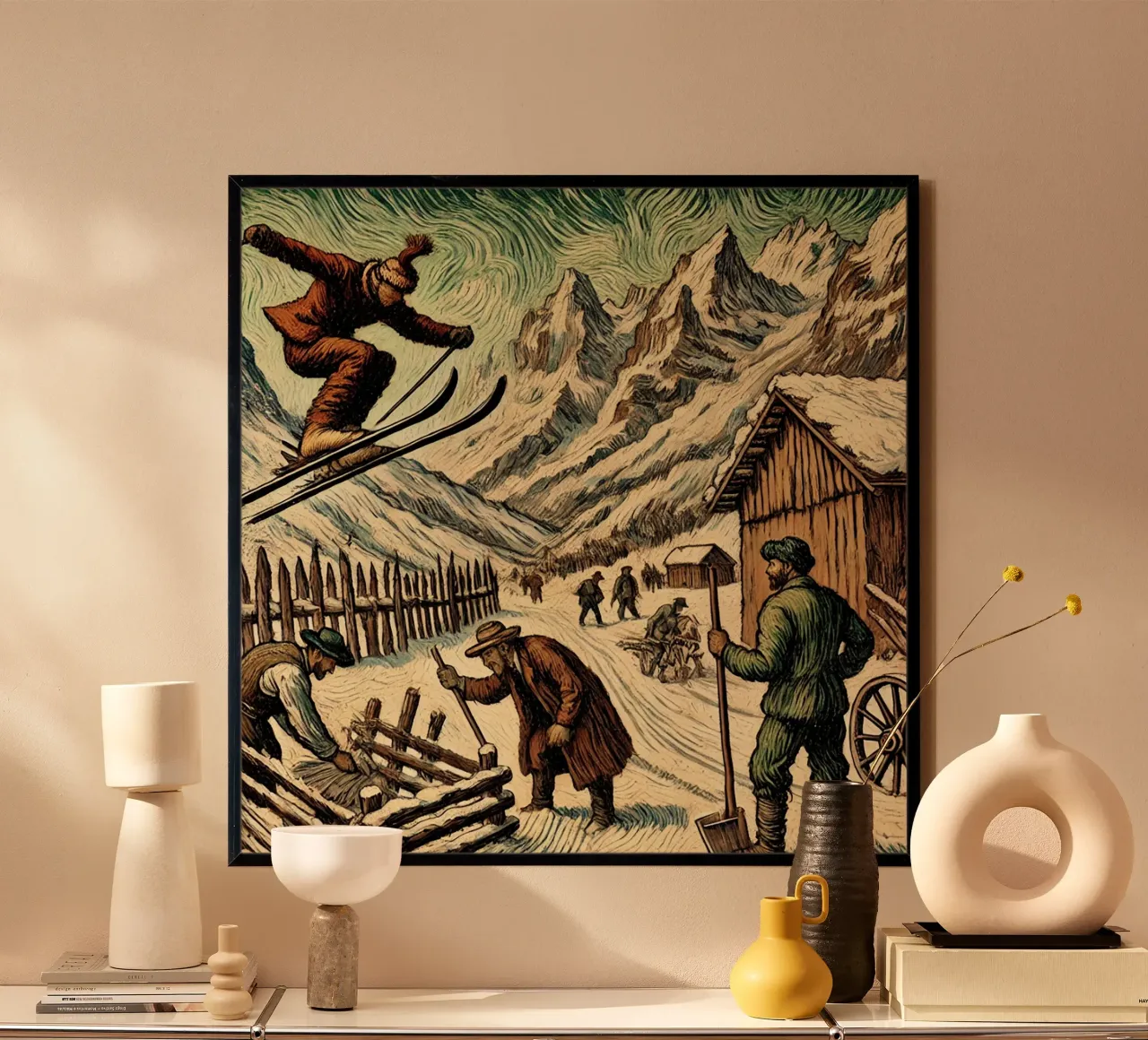 Alpine Grandpa carta hahnemühle da Vintage Van Gogh