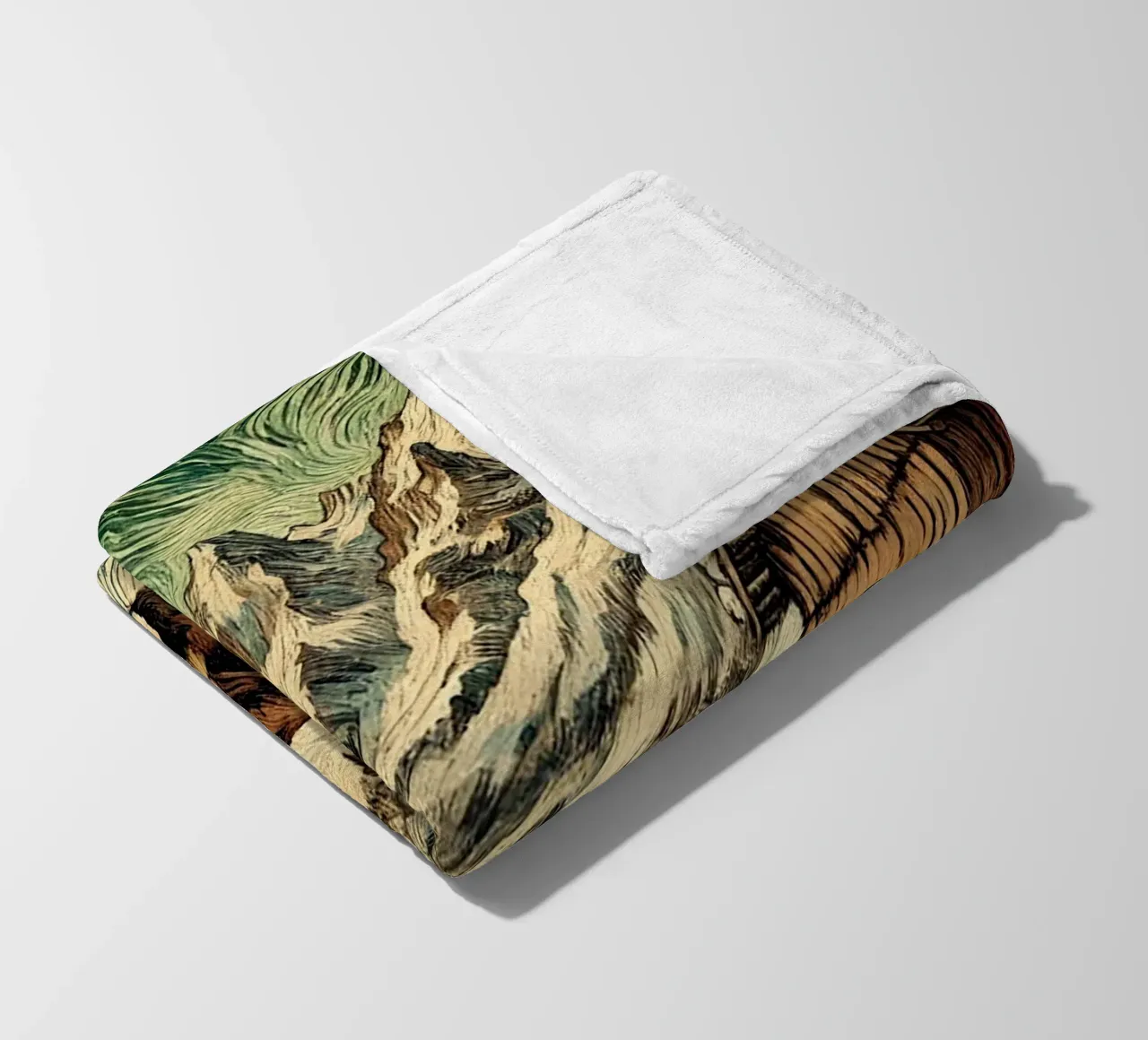 Alpine Grandpa coperta in pile da Vintage Van Gogh