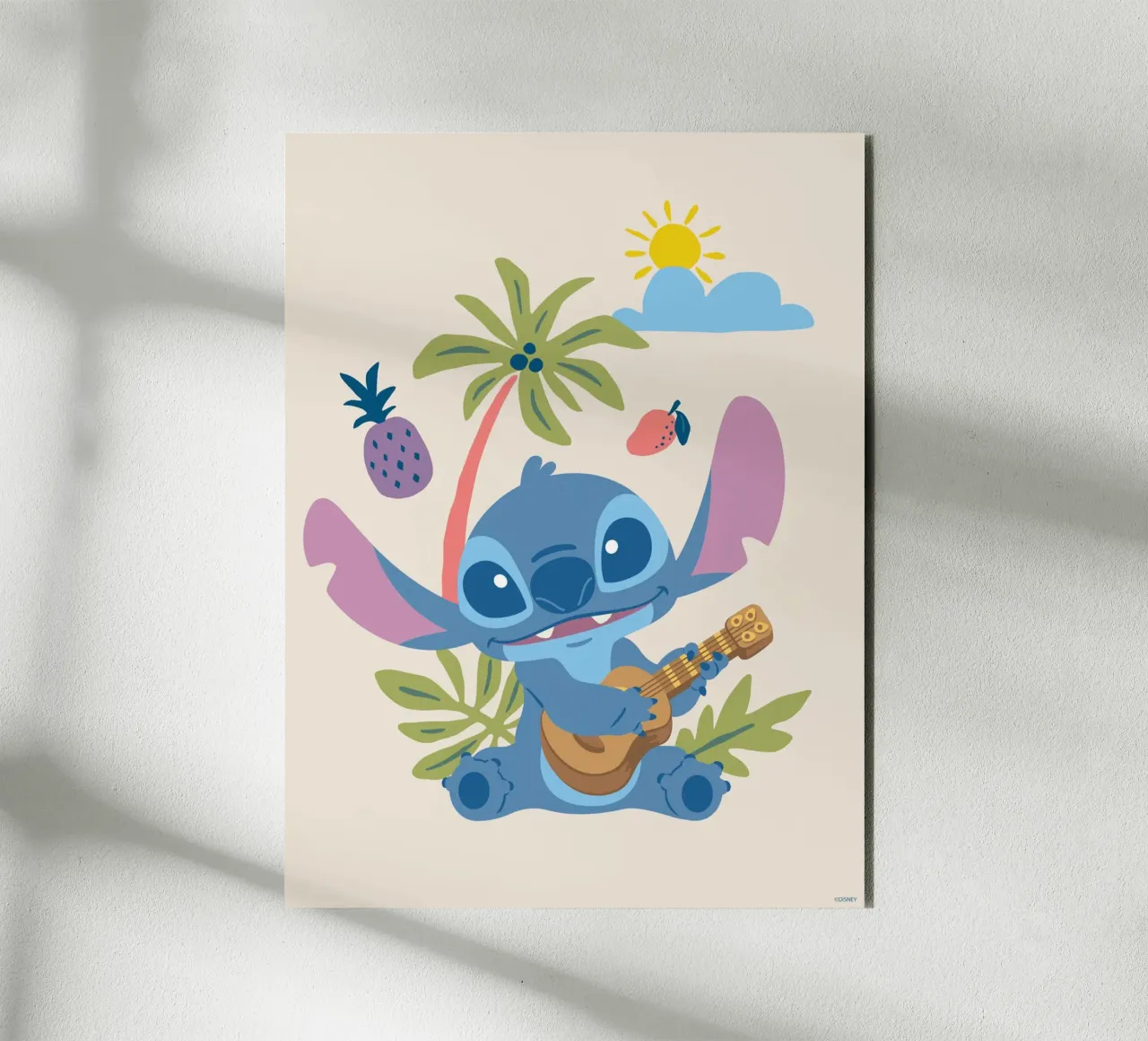 Stitch on holday alu-dibond by Stitch