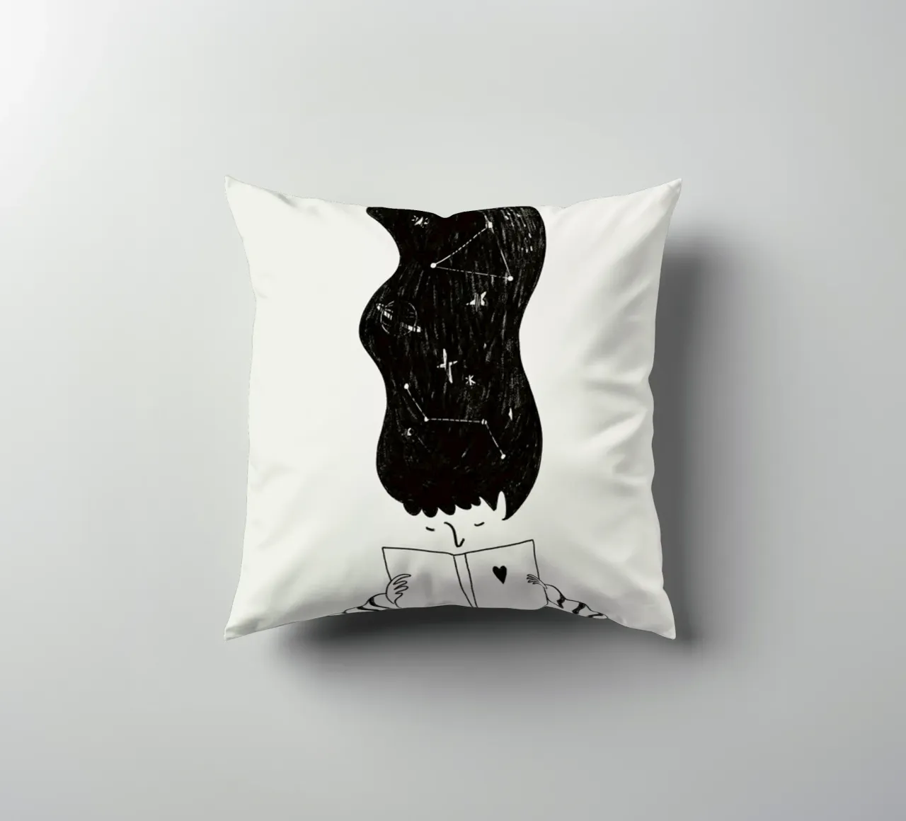 Reading the Stars cuscino da Graphite