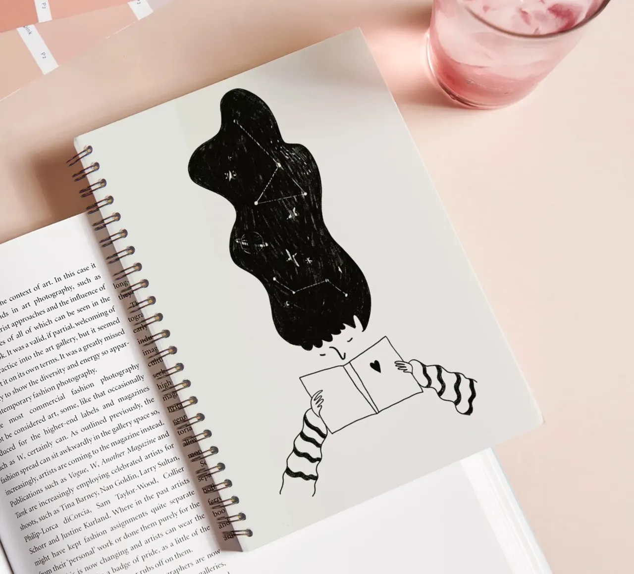 Reading the Stars spiral notebook by Graphite