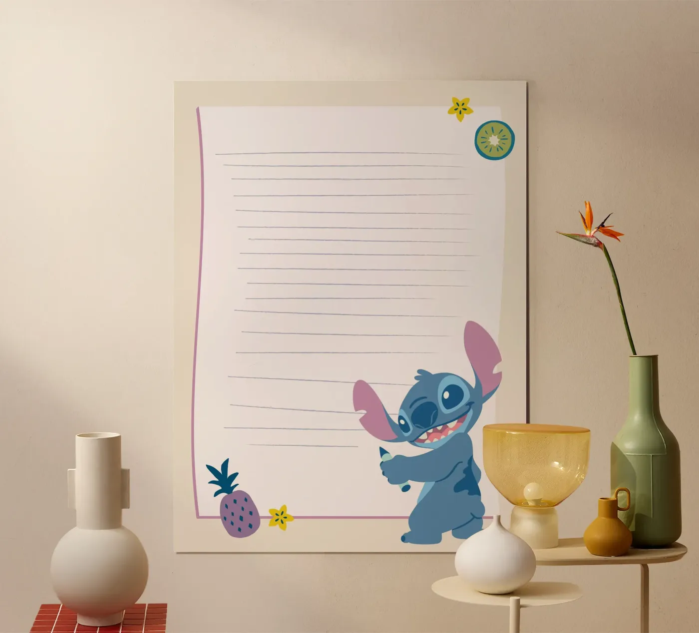 Make your notes, Stitch! poster by Stitch