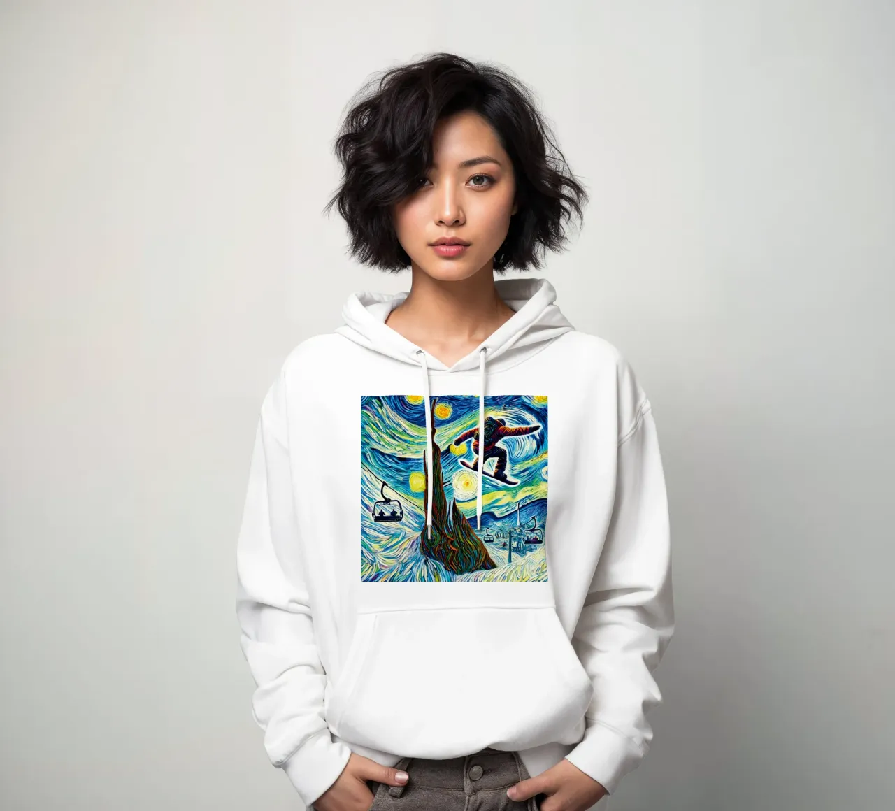 Jump The Bubble felpa con cappuccio da Vintage Van Gogh