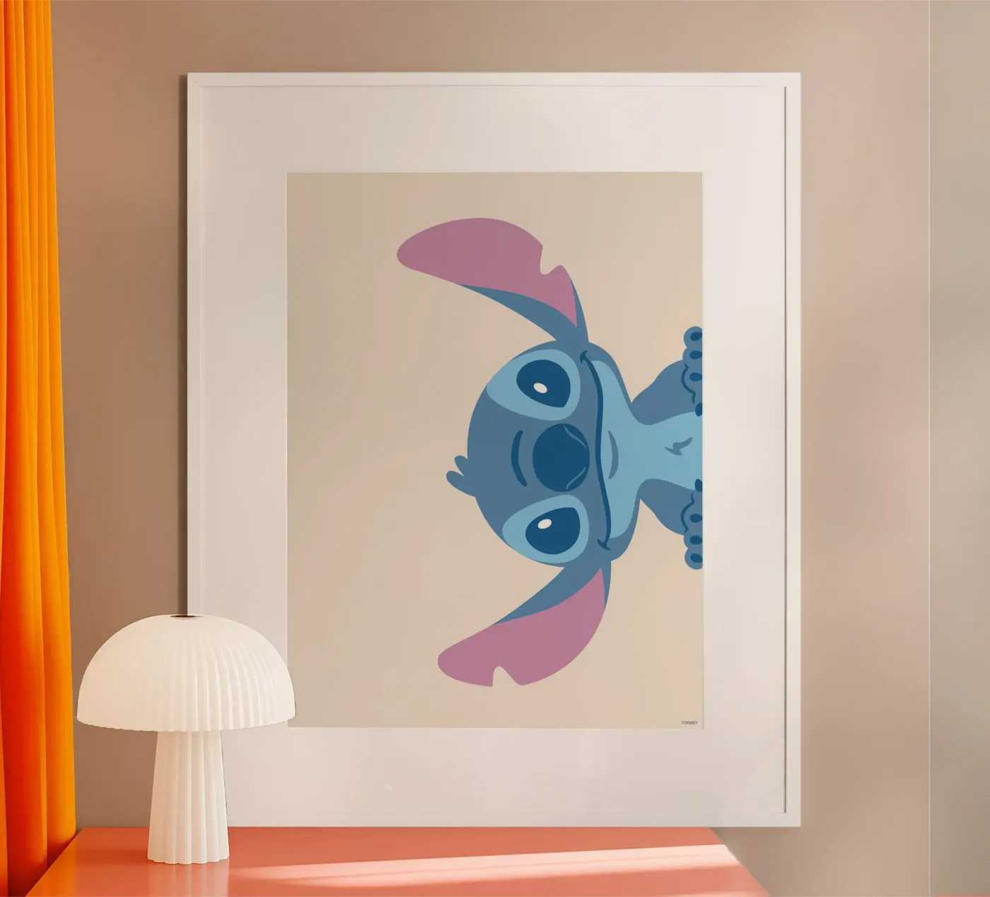 Hello Stitch II poster con telaio in alluminio da Stitch
