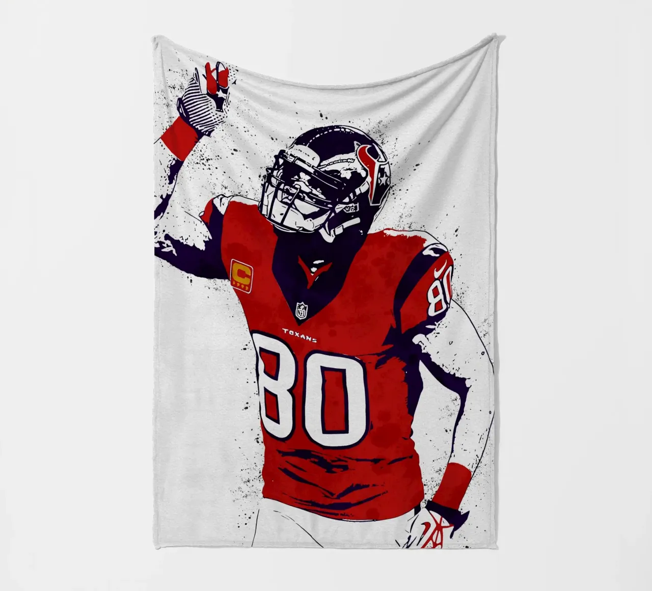 Andre Johnson Houston Texans fleece blanket by tenten