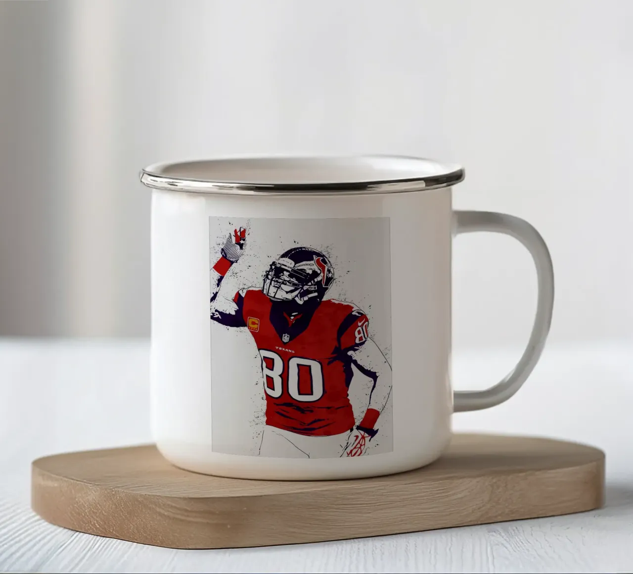 Andre Johnson Houston Texans tazza in smalto da tenten