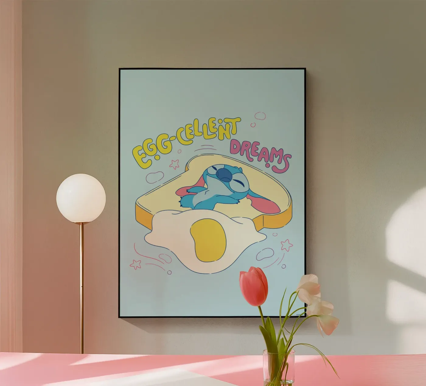 Stitch - egg-cellent plexiglas de Stitch
