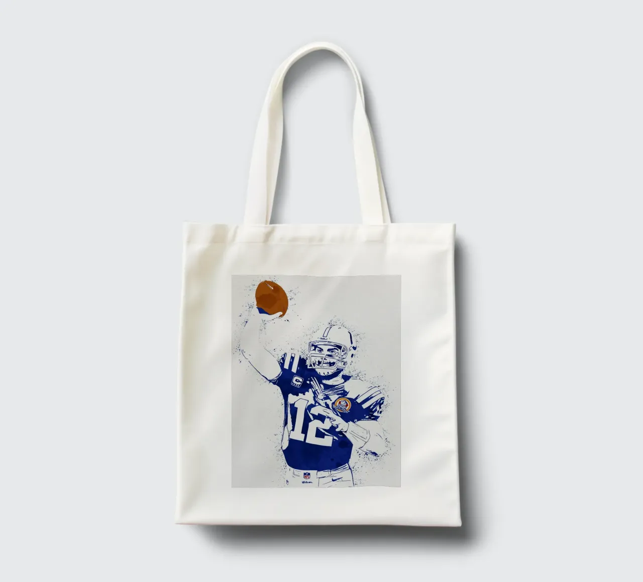 Andrew Luck Indianapolis Colts White Jersey borsa in juta da tenten