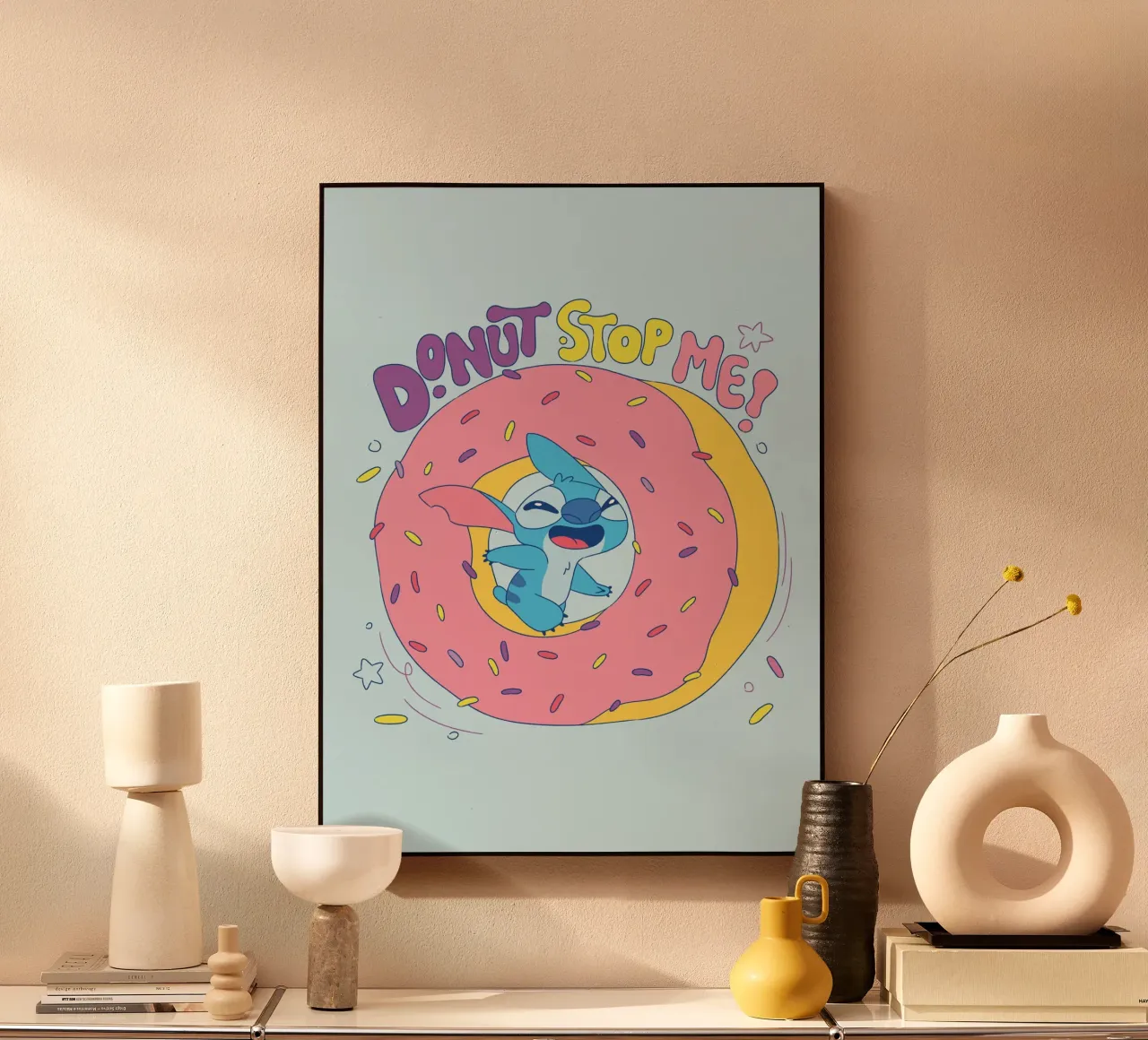 Stitch - Donut stop me! alluminio dibond da Stitch