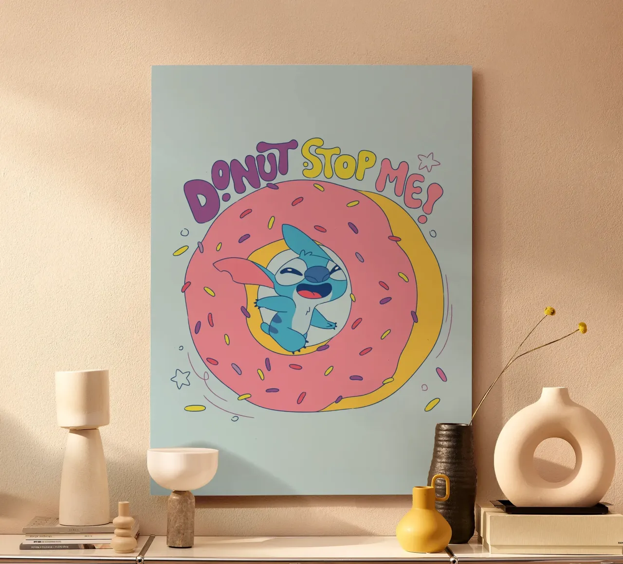 Stitch - Donut stop me! alluminio dibond da Stitch
