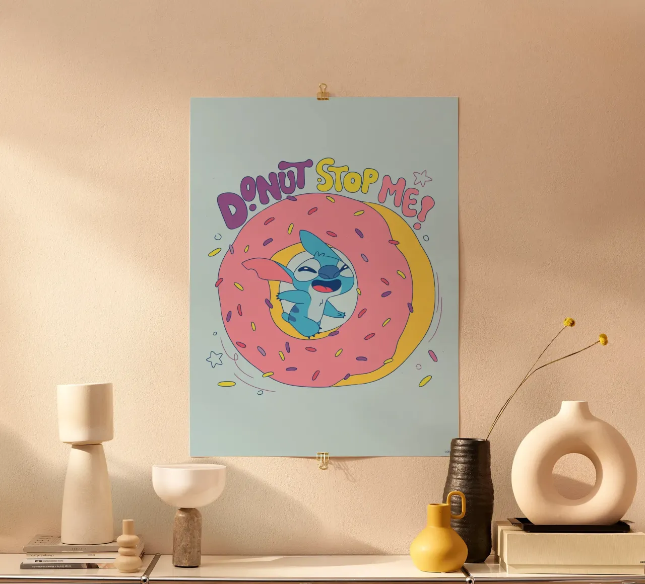Stitch - Donut stop me! Poster von Stitch