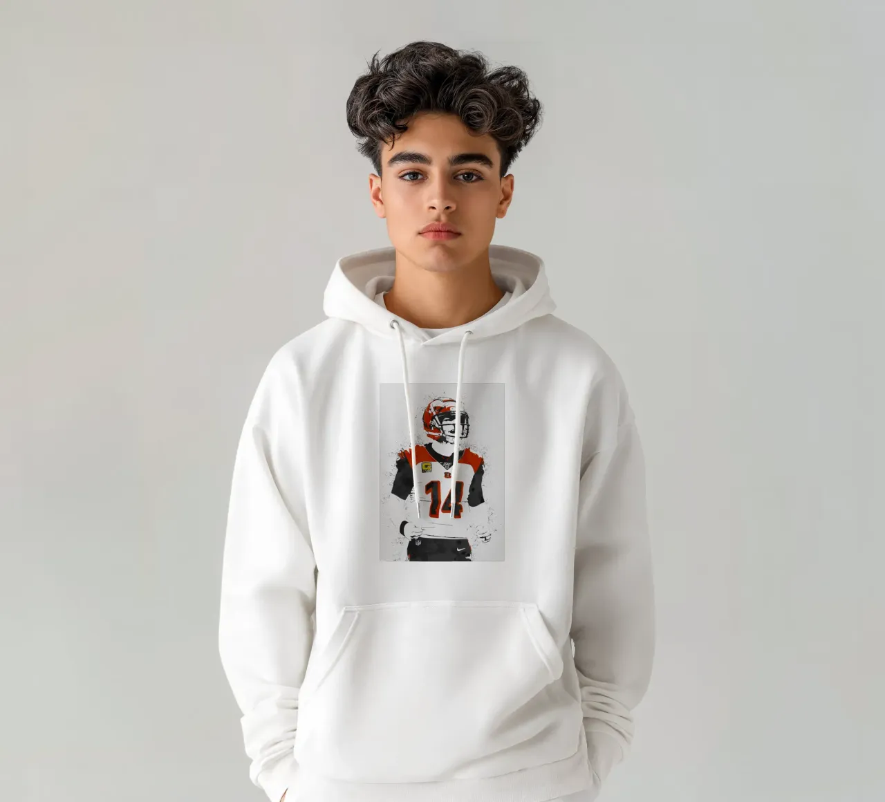 Andy Dalton Cincinnati Bengals felpa con cappuccio da tenten