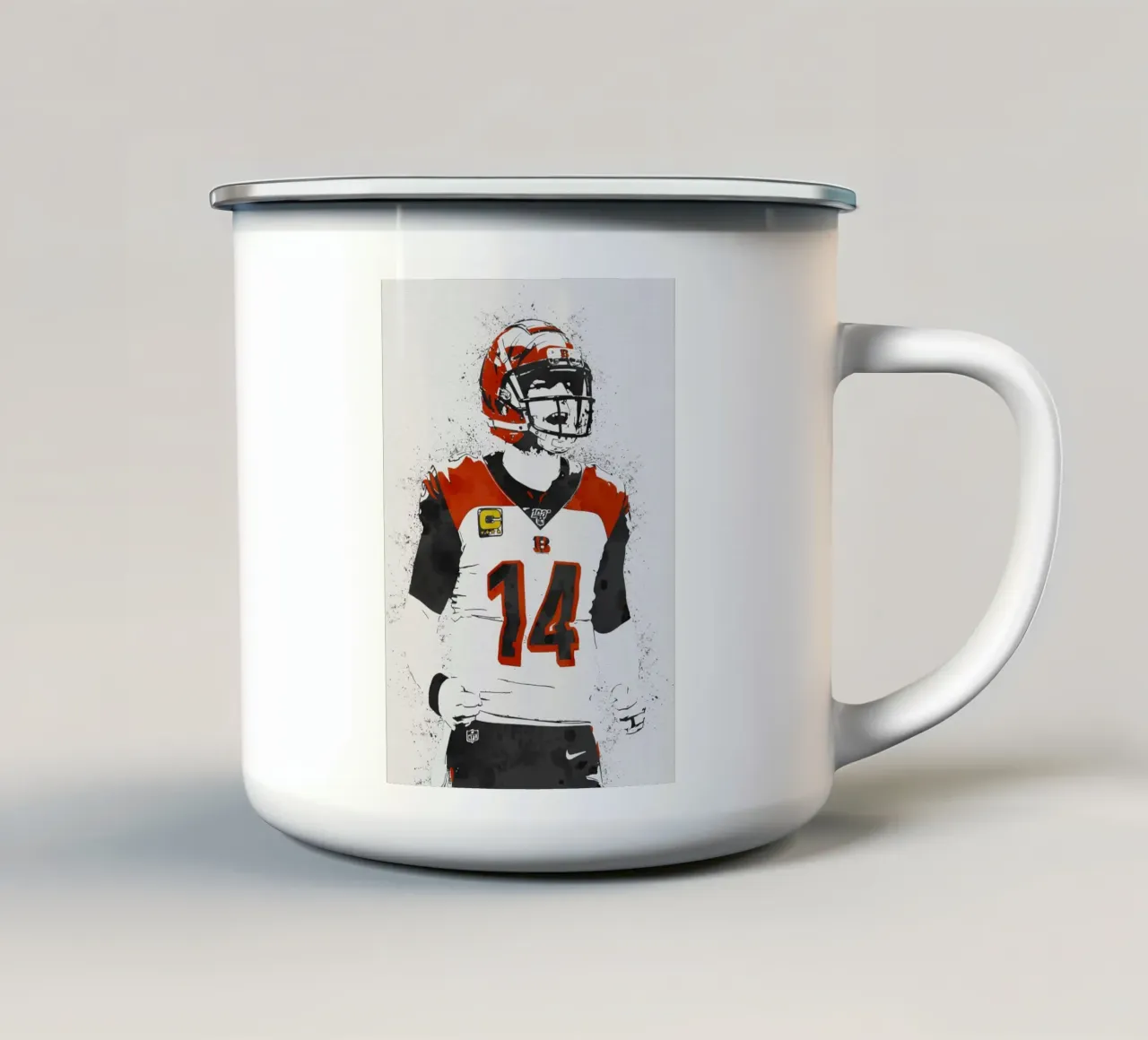 Andy Dalton Cincinnati Bengals tazza in smalto da tenten