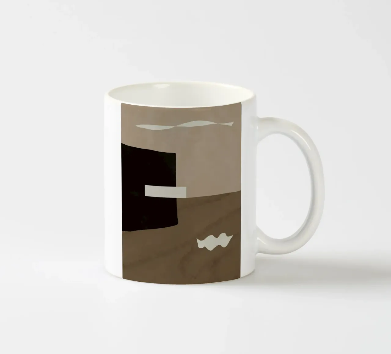 Ispo minimal neutral abstract tazza in ceramica da Little Dean