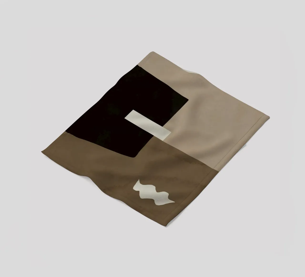 Ispo minimal neutral abstract coperta in pile da Little Dean