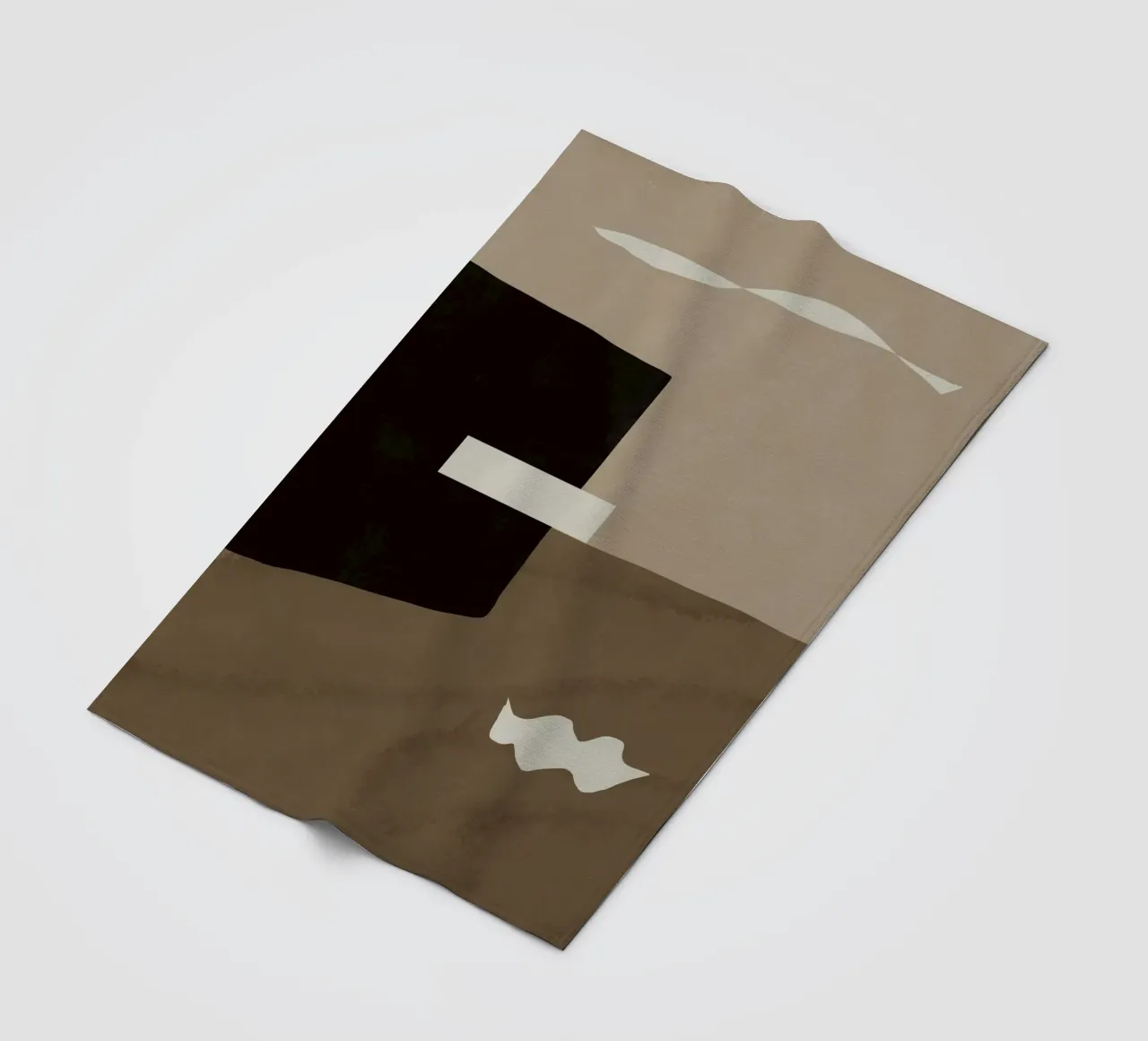 Ispo minimal neutral abstract coperta in pile da Little Dean