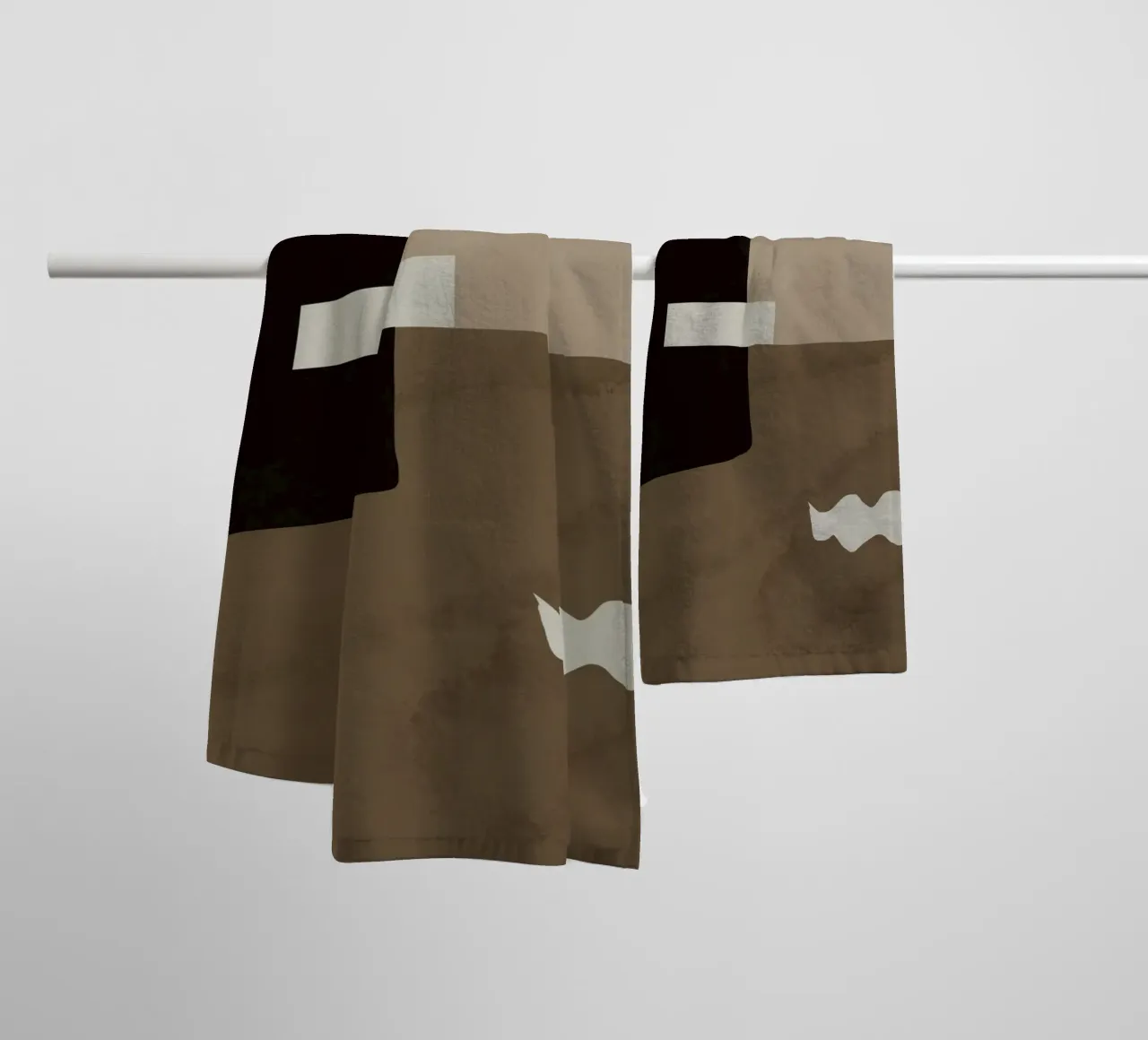Ispo minimal neutral abstract asciugamano da bagno da Little Dean