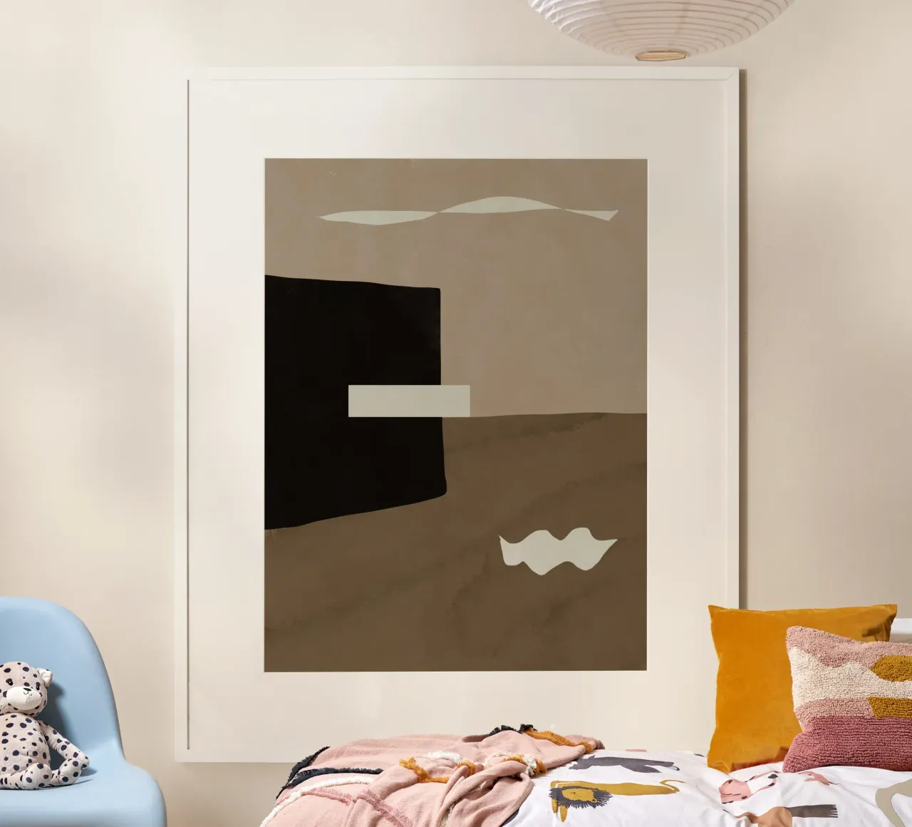 Ispo minimal neutral abstract poster da Little Dean