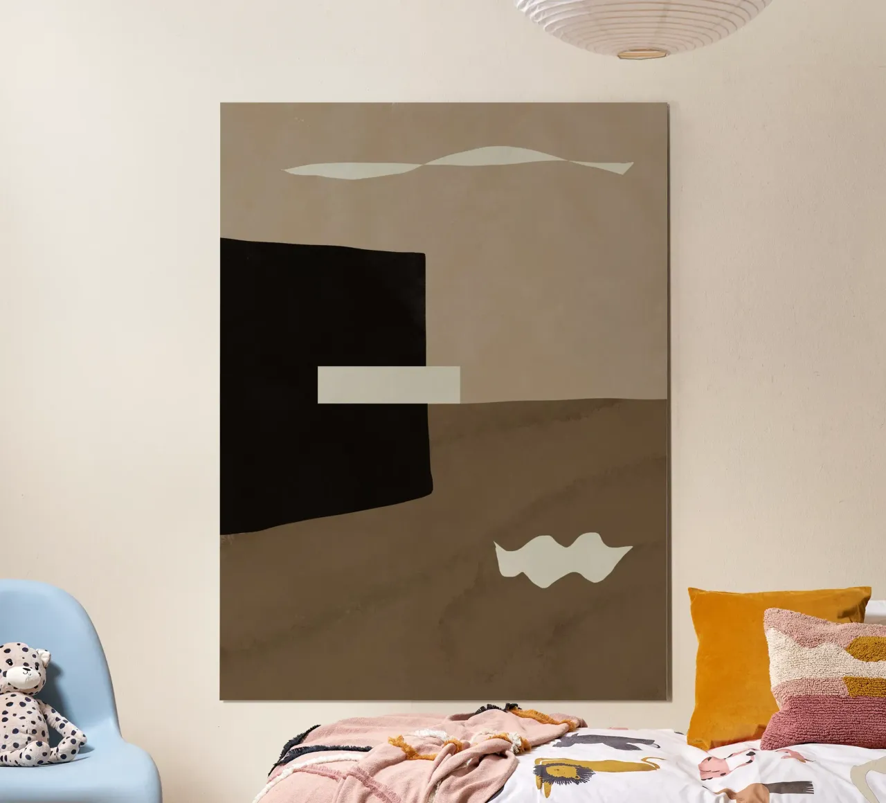Ispo minimal neutral abstract poster da Little Dean