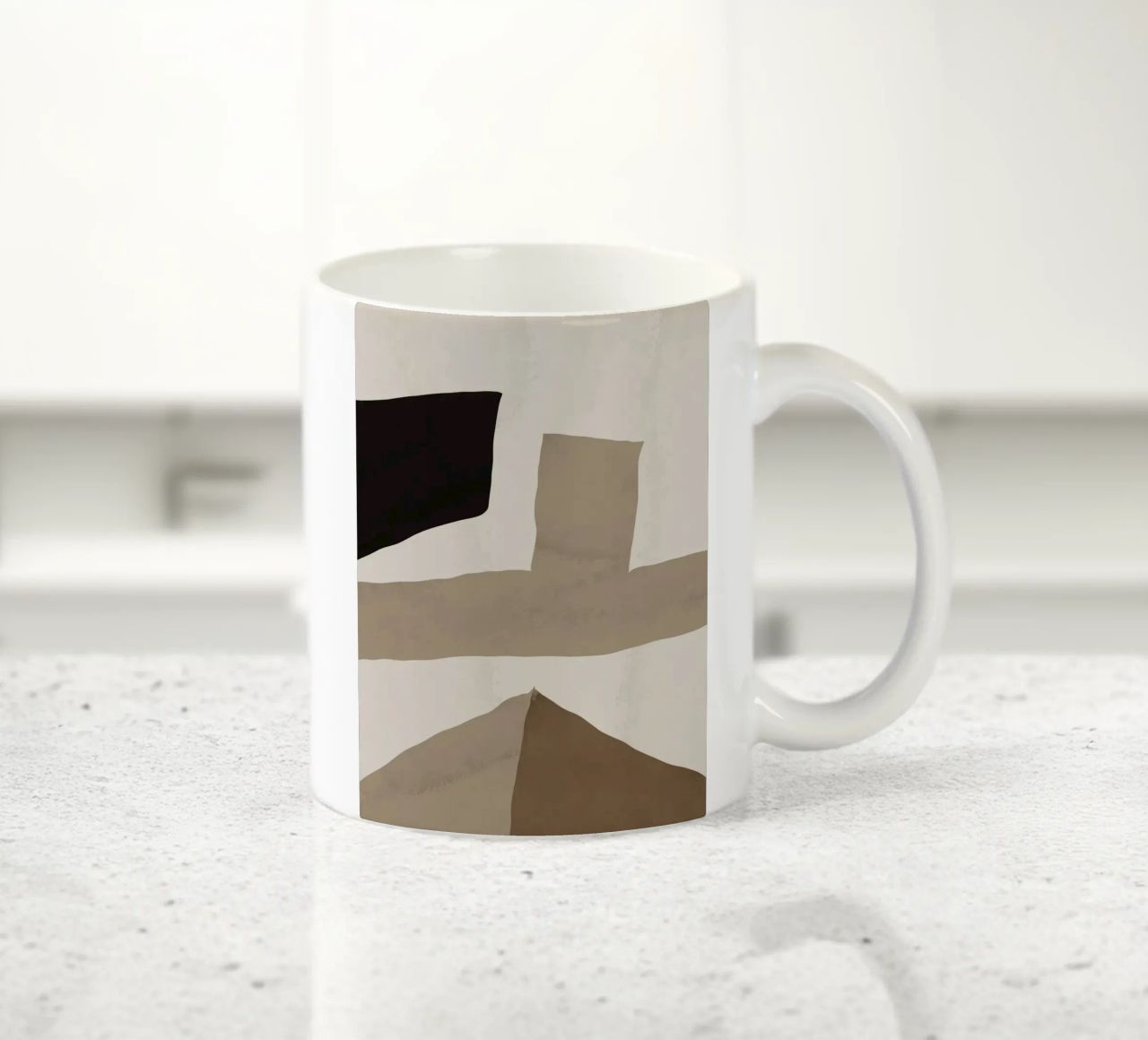 Inspo minimal neutral abstract 02 tazza in ceramica da Little Dean