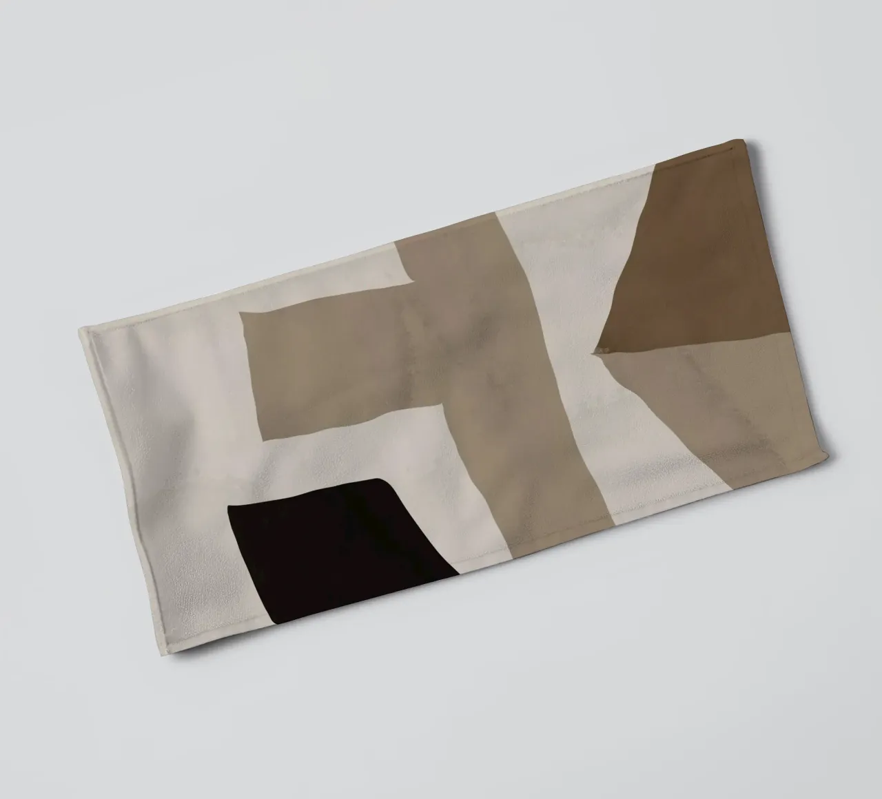 Inspo minimal neutro abstracto 02 toalla de baño de Little Dean