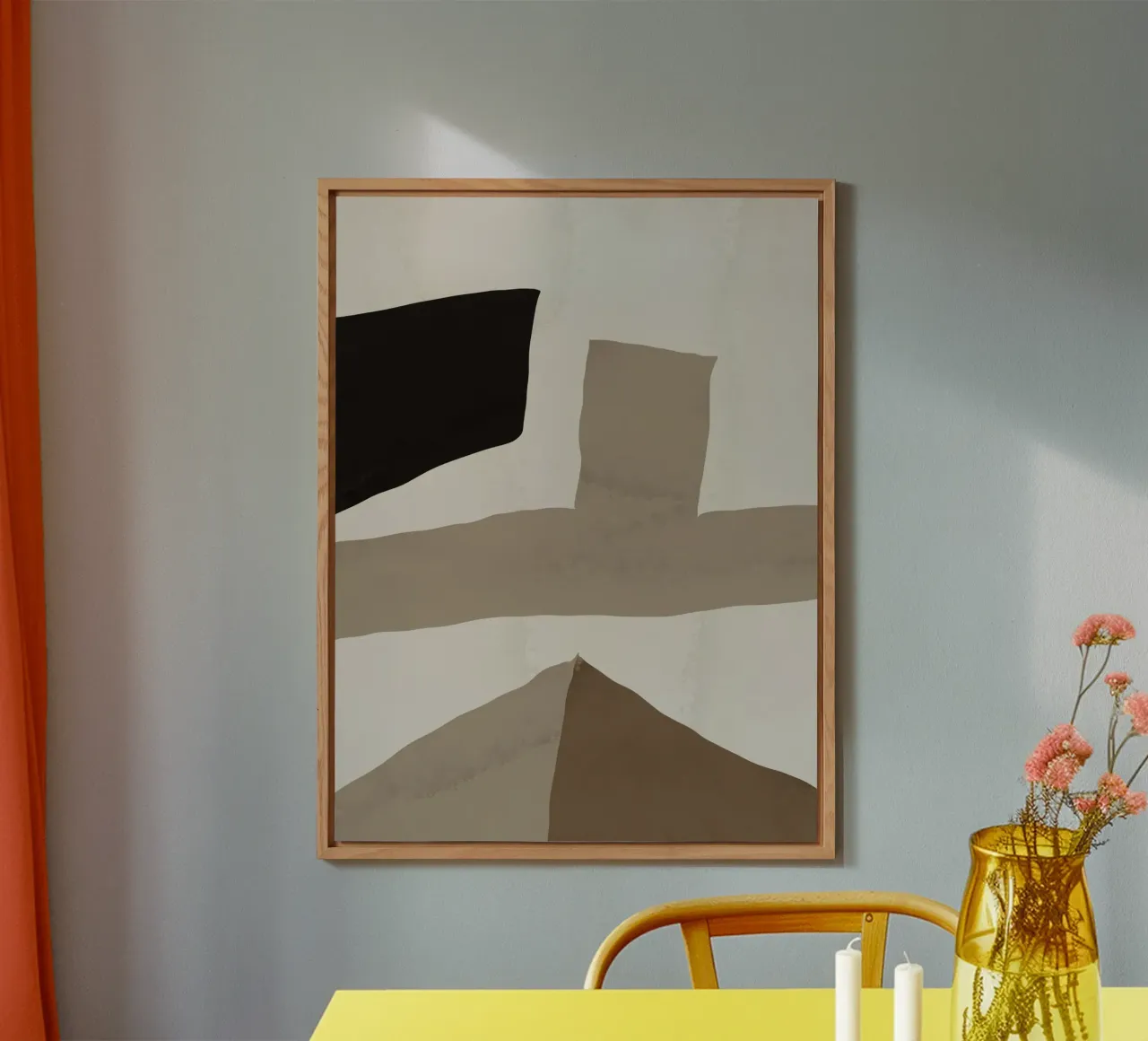 Inspo minimal neutral abstract 02 alluminio dibond da Little Dean