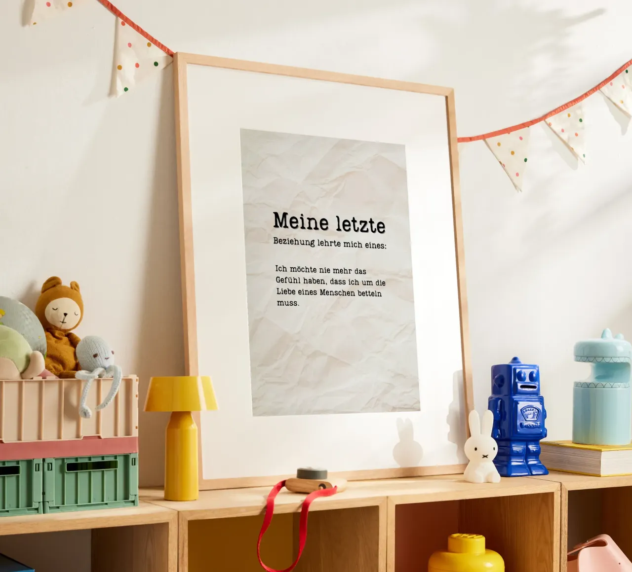 MEINE LETZTE… poster con telaio in alluminio da Einfach Uebel