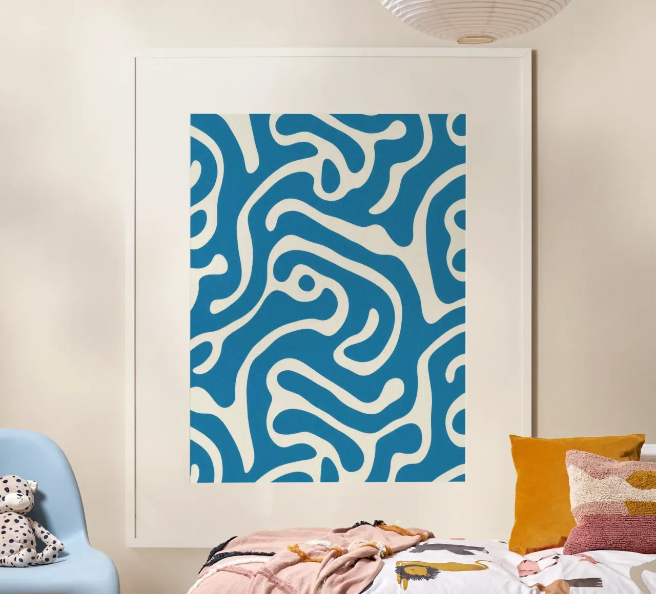 Forme astratte poster con telaio in plastica da Art Center
