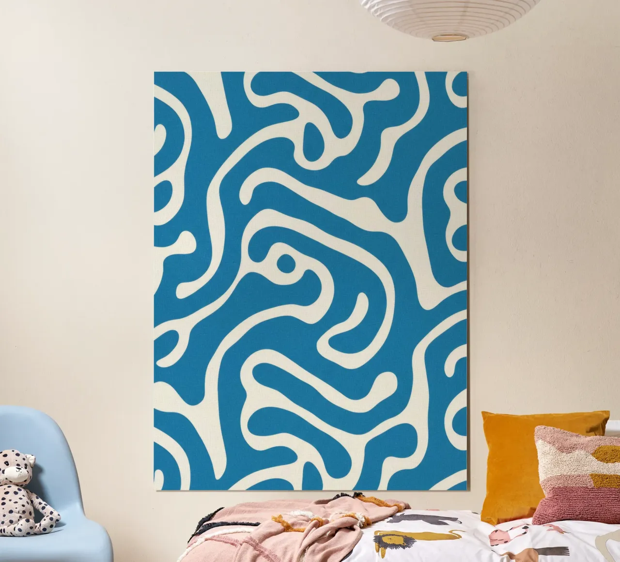 Forme astratte poster con telaio in plastica da Art Center