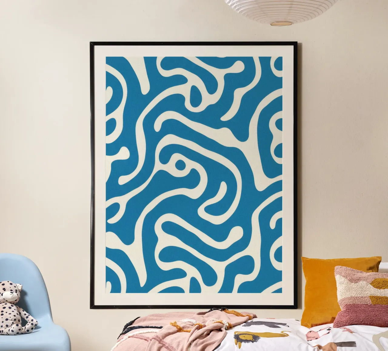 Forme astratte poster con telaio in plastica da Art Center