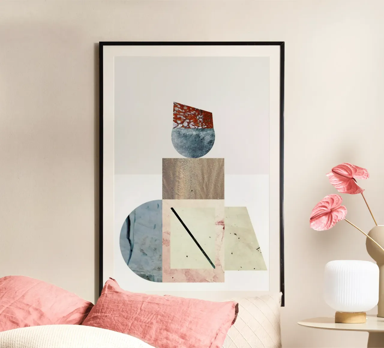 Iva 04 poster con telaio in legno da The Home Office Studio