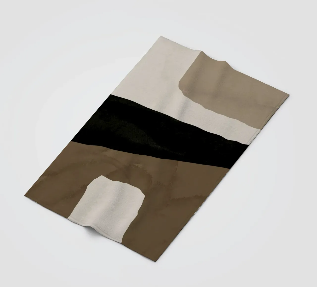 Ispo minimal neutral abstract 03 coperta in pile da Little Dean