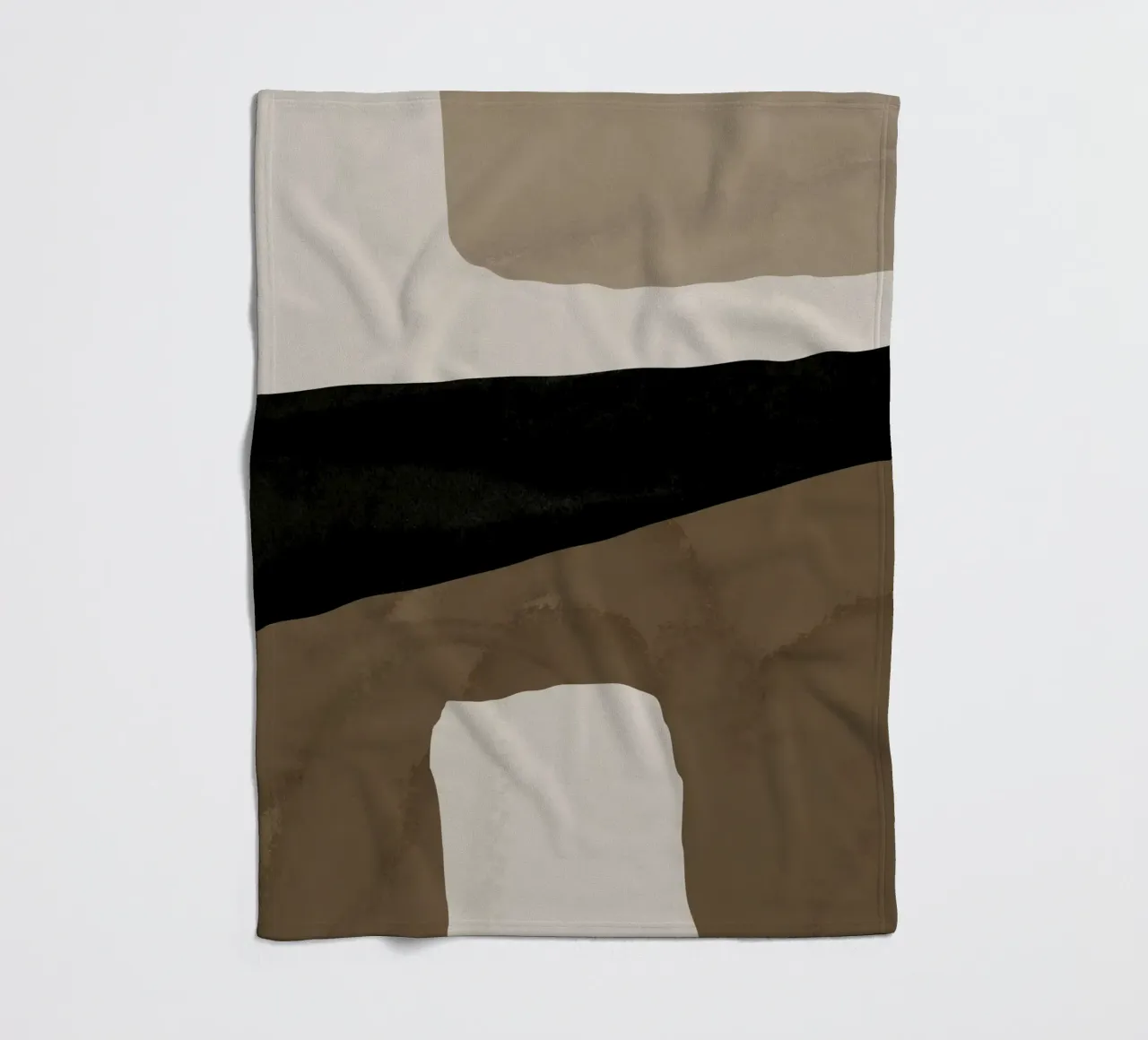 Ispo minimal neutral abstract 03 coperta in pile da Little Dean