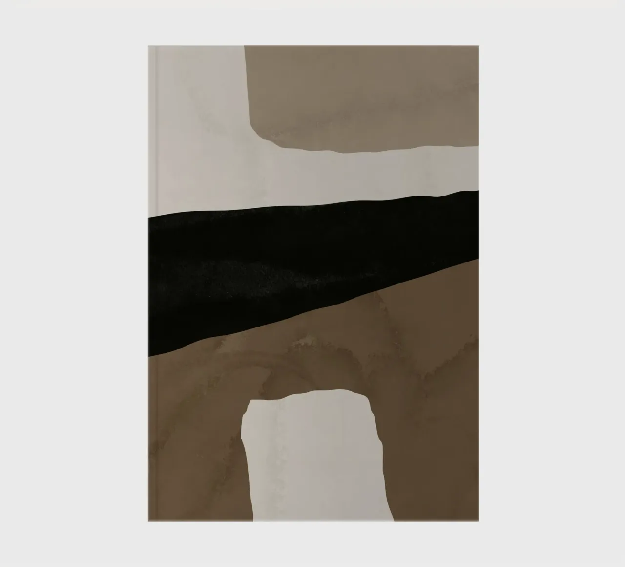 Inspo minimal neutral abstract 03 notebook by Little Dean