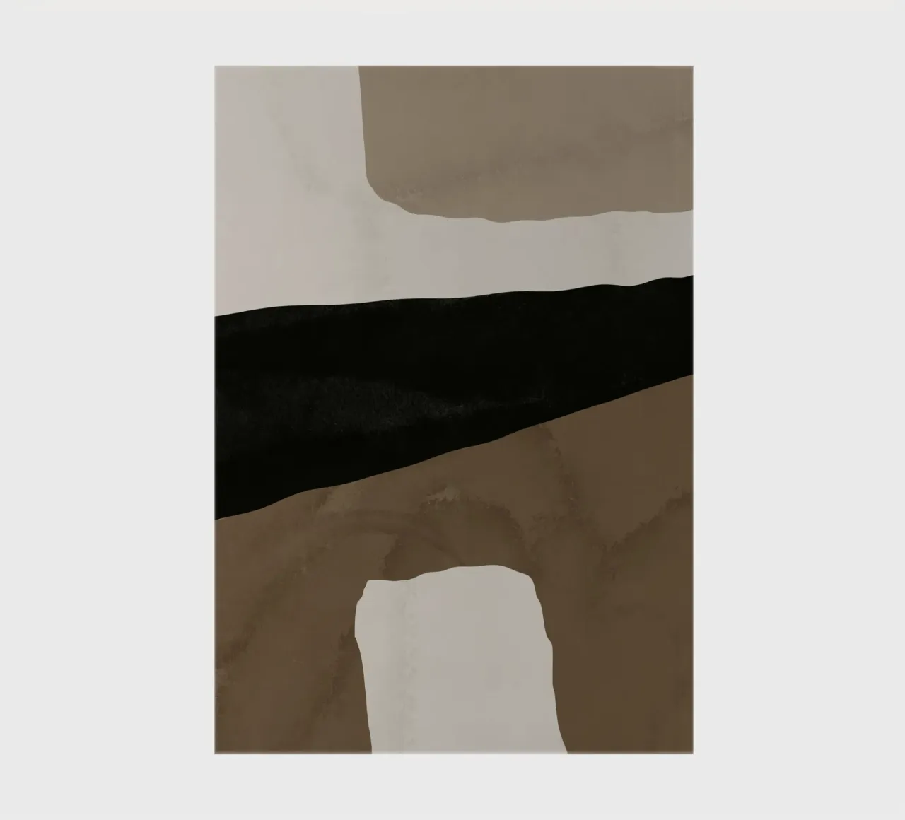 Inspo minimal neutral abstract 03 notebook by Little Dean