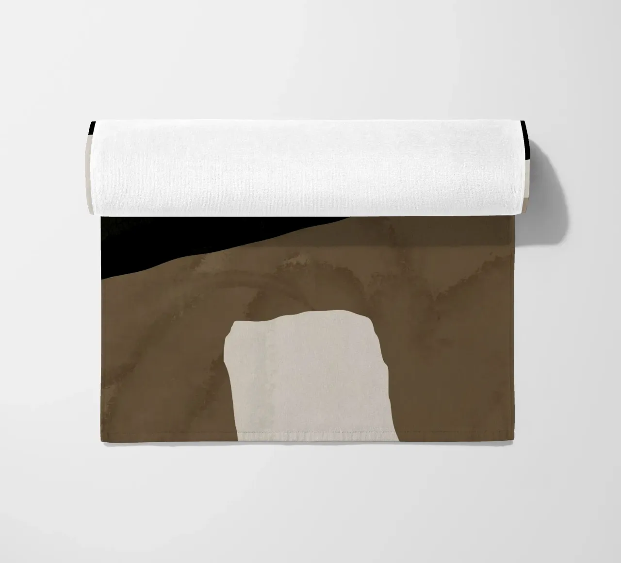 Inspo minimal neutro abstracto 03 toalla de playa de Little Dean