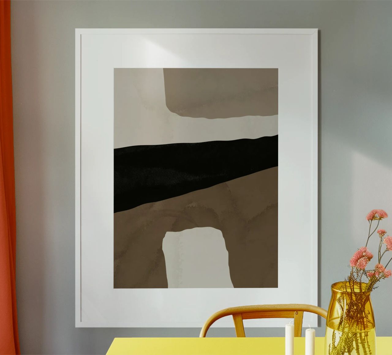 Ispo minimal neutral abstract 03 carta hahnemühle da Little Dean